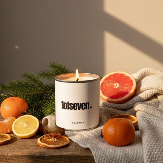 SOLSTICE| Mandarin Orange | Scented Coconut Soy wax Candle| Paraben free|Phthalate free