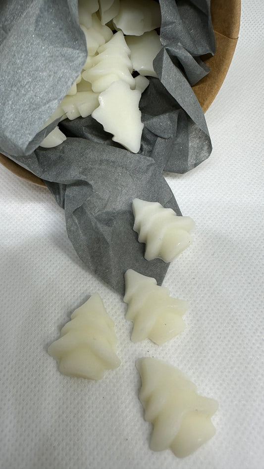 Mini Winter Pine Christmas Tree shaped Scented Soy Wax Scoop Pots | Hand poured Christmas Scents  | Wax Melt Pots | Home Scents